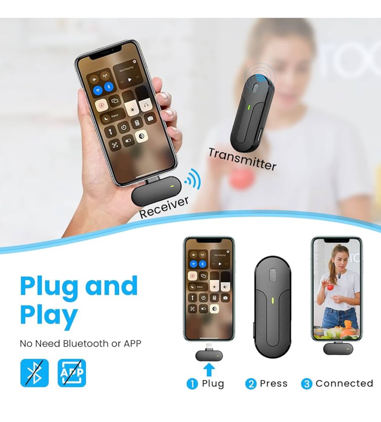 Miniatura 3 de Microfono Inalambrico iphone (vp)